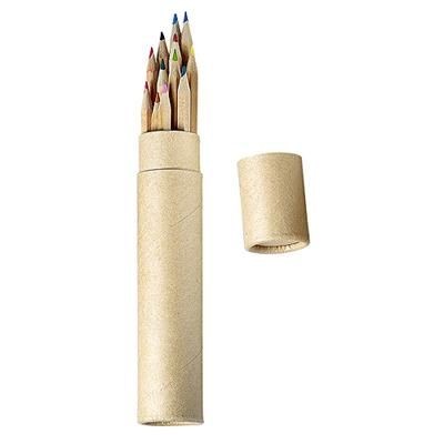 Branded Promotional PENCIL HOLDER BASIC LARGE, NATURAL Presentation Box From Concept Incentives.