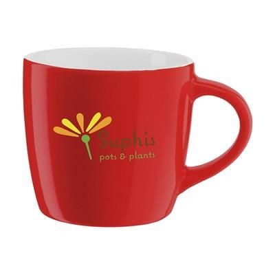 Branded Promotional IVANA MUG in Red Mug From Concept Incentives.