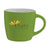 Branded Promotional IVANA MUG in Lime Mug From Concept Incentives.