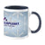 Branded Promotional FULL COLOUR MUG COLORATO MUG in Dark Blue Mug From Concept Incentives.