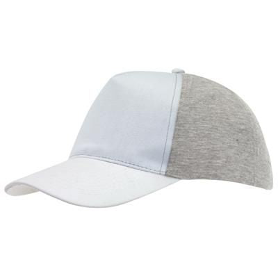 Branded Promotional 5-PANEL BASEBALL CAP in White Baseball Cap From Concept Incentives.