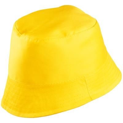 Branded Promotional SUN HAT in Yellow Hat From Concept Incentives.