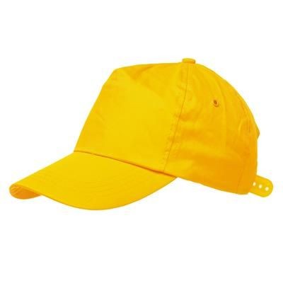 Branded Promotional BASEBALL CAP in Yellow Baseball Cap From Concept Incentives.