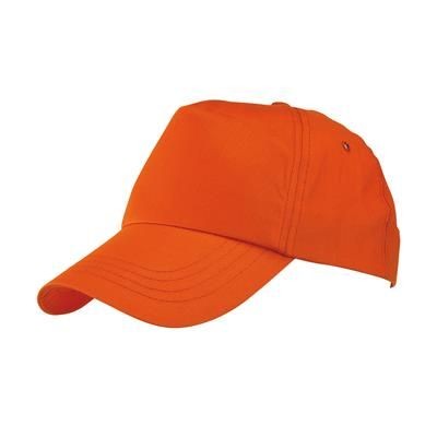 Branded Promotional BASEBALL CAP in Orange Baseball Cap From Concept Incentives.