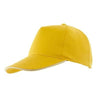 Branded Promotional 5 PANEL SANDWICH-CAP in Yellow Baseball Cap From Concept Incentives.