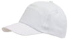 Branded Promotional KIDDY WEAR 5-PANEL CHILDRENS CAP in White Baseball Cap From Concept Incentives.