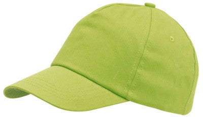 Branded Promotional KIDDY WEAR 5-PANEL CHILDRENS CAP in Green Baseball Cap From Concept Incentives.