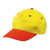 Branded Promotional CHILDRENS BASEBALL CAP in Yellow & Orange Baseball Cap From Concept Incentives.