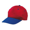 Branded Promotional CHILDRENS BASEBALL CAP in Red & Blue Baseball Cap From Concept Incentives.