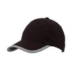 Branded Promotional DETECTION REFLECTIVE BASEBALL CAP in Black Baseball Cap From Concept Incentives.