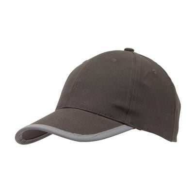 Branded Promotional DETECTION REFLECTIVE BASEBALL CAP in Grey Baseball Cap From Concept Incentives.