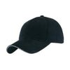 Branded Promotional BASEBALL SANDWICH CAP in Black Baseball Cap From Concept Incentives.