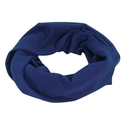 Branded Promotional TRENDY MULTIFUNCTION HEADWEAR in Blue Head Band From Concept Incentives.