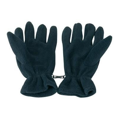 Branded Promotional FLEECE GLOVES in Navy Blue Gloves From Concept Incentives.