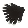 Branded Promotional OPERATE TOUCH SCREEN GLOVES in Black Gloves From Concept Incentives.