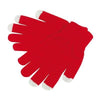 Branded Promotional OPERATE TOUCH SCREEN GLOVES in Red Gloves From Concept Incentives.