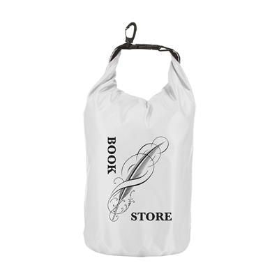 Branded Promotional DRYBAG 5 L WATERTIGHT BAG in White Bag From Concept Incentives.