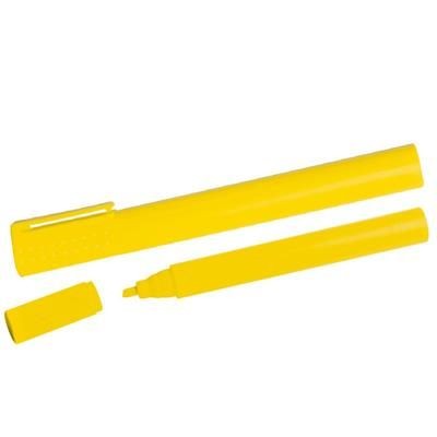 Branded Promotional COLORADO XXL-HIGHLIGHTER in Yellow Highlighter Pen From Concept Incentives.