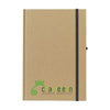 Branded Promotional POCKET ECO A5 NOTE BOOK in Natural and Black Jotter From Concept Incentives.