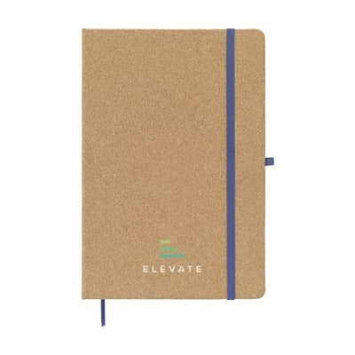 Branded Promotional CORKNOTE A5 NOTE BOOK in Blue Notebook from Concept Incentives.