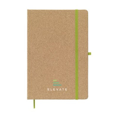 Branded Promotional CORKNOTE A5 NOTE BOOK in Green Notebook from Concept Incentives.