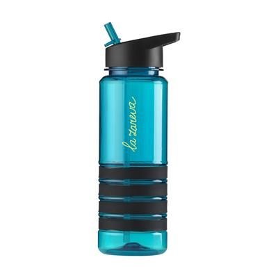 Branded Promotional SILLY BOTTLE 750 ML DRINK BOTTLE in Aqua & Black Sports Drink Bottle From Concept Incentives.