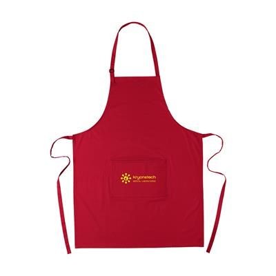 Branded Promotional COCINA 180G APRON in Red Apron From Concept Incentives.