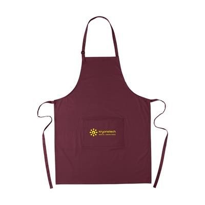 Branded Promotional COCINA 180G APRON in Burgundy Apron From Concept Incentives.