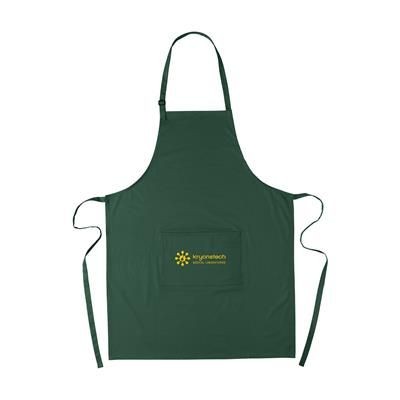 Branded Promotional COCINA 180G APRON in Dark Green Apron From Concept Incentives.