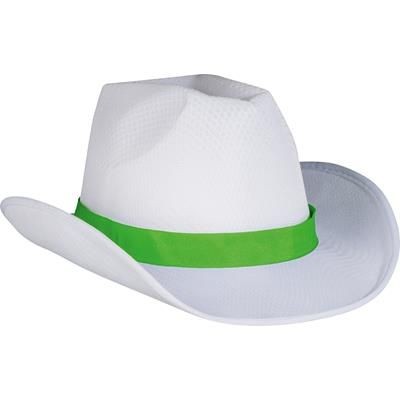 Branded Promotional BALDWIN HAT in Green Hat From Concept Incentives.