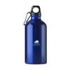 Branded Promotional ALUMINI 500 ML ALUMINIUM METAL WATER BOTTLE in Blue Sports Drink Bottle From Concept Incentives.