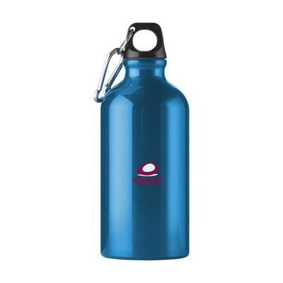 Branded Promotional ALUMINI 500 ML ALUMINIUM METAL WATER BOTTLE in Light Blue Sports Drink Bottle From Concept Incentives.