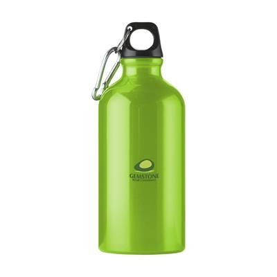 Branded Promotional ALUMINI 500 ML ALUMINIUM METAL WATER BOTTLE in Green Sports Drink Bottle From Concept Incentives.