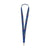 Branded Promotional KEYCORD BUDGET 2CM in Blue Lanyard From Concept Incentives.