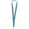 Branded Promotional KEYCORD BUDGET 2CM in Light Blue Lanyard From Concept Incentives.