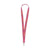 Branded Promotional KEYCORD BUDGET 2CM in Neon Fluorescent Pink Lanyard From Concept Incentives.