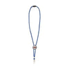 Branded Promotional KEYCORD TUBE SLIDER 0,5 CM LANYARD in Blue Lanyard From Concept Incentives.