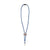 Branded Promotional KEYCORD TUBE SLIDER 0,5 CM LANYARD in Blue Lanyard From Concept Incentives.