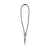 Branded Promotional KEYCORD TUBE SLIDER 0,5 CM LANYARD in Black Lanyard From Concept Incentives.