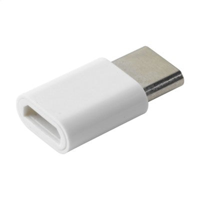 Branded Promotional TYPE C CONNECTOR in White Cable From Concept Incentives.