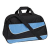 Branded Promotional PEP SPORTS BAG HOLDALL in Black & Blue Bag From Concept Incentives.