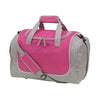 Branded Promotional GYM SPORTS HOLDALL BAG in Grey & Pink Bag From Concept Incentives.