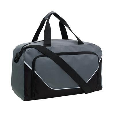 Branded Promotional JORDAN SPORTS BAG HOLDALL in Grey & Black Bag From Concept Incentives.