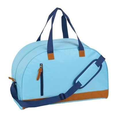 Branded Promotional FUN SPORTS BAG in Light Blue Bag From Concept Incentives.