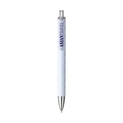 Branded Promotional SOLID GRAPHIC PEN in White Pen From Concept Incentives.