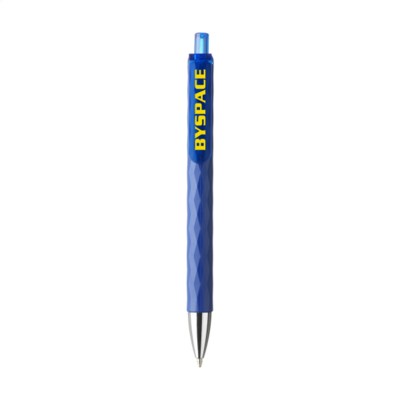 Branded Promotional SOLID GRAPHIC PEN in Dark Blue Pen From Concept Incentives.