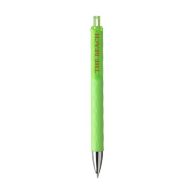 Branded Promotional SOLID GRAPHIC PEN in Bright Green Pen From Concept Incentives.