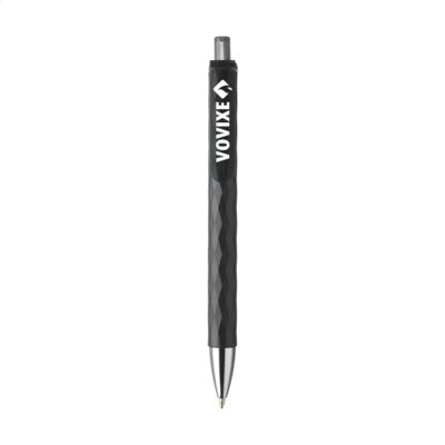 Branded Promotional SOLID GRAPHIC PEN in Black Pen From Concept Incentives.