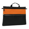 Branded Promotional FILE DOCUMENT BUSINESS BAG in Orange & Black Bag From Concept Incentives.