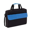 Branded Promotional BRISTOL DOCUMENT BAG in Black & Blue Bag From Concept Incentives.